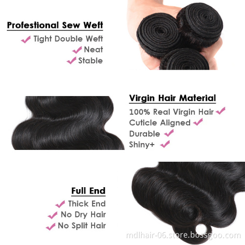 10A Mink Brazilian Hair,Raw Virgin Cuticle Aligned Hair, Free Sample Virgin Brazilian Human Hair Bundles With Closure